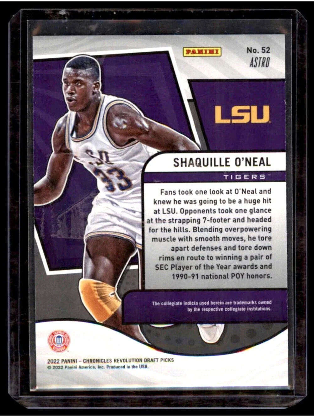2022-23 Panini Chronicles Draft Picks - Revolution Shaquille O'Neal #52 Astro